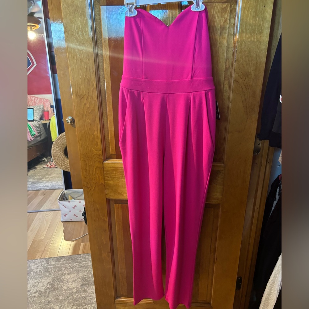 express pink jumpsuit